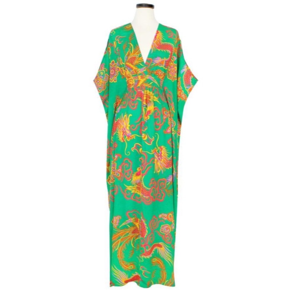 Liz 2 Caftan in Phoenix and Dragons